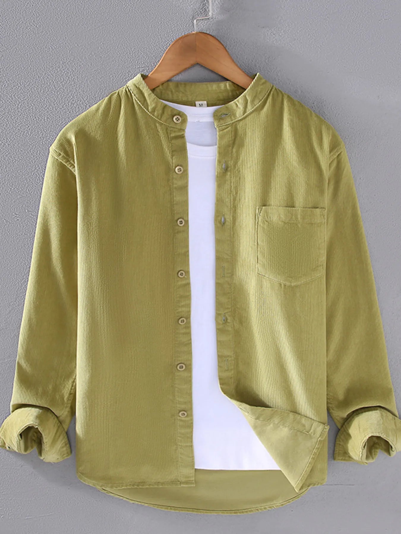 Men's Plus Size Button Up Long Sleeve Shirt - Farnelli