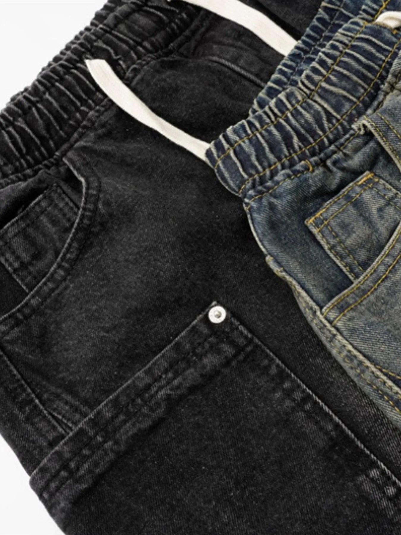 Men's Drawstring Cargo Jeans - Farnelli