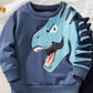Children's Dinosaur Print Long Sleeve Sweatshirt & Pants Set - Farnelli
