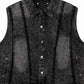 Men's Button Up Sleeveless Denim Jacket - Farnelli