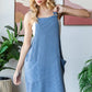 Heimish Full Size Ribbed Sleeveless Mini Tank Dress Plus Size - Farnelli