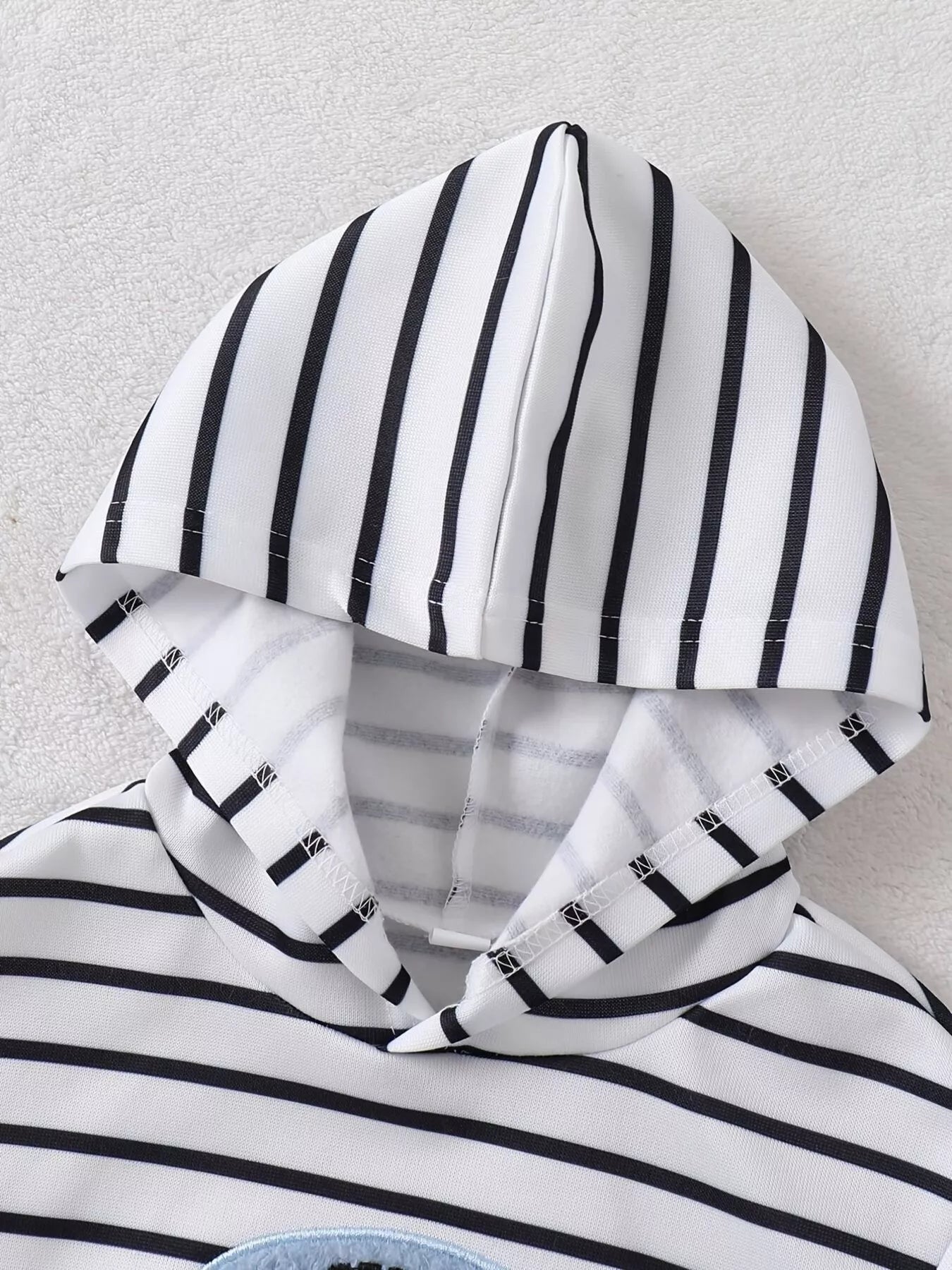 Children's Striped Elephant Hoodie & Pants Set - Farnelli