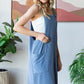 Heimish Full Size Ribbed Sleeveless Mini Tank Dress Plus Size - Farnelli