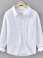 Men's Plus Size Button Up Long Sleeve Shirt - Farnelli