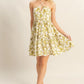 HYFVE Floral Print Halter Neck Tiered Mini Dress - Farnelli