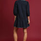 Umgee French Terry Ruffle Hem Dress with Plaid Trim - Farnelli