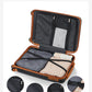HouseOfZazla 5-piece polypropylene hardside luggage set with spinner wheels in assorted sizes