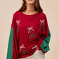BiBi Christmas Theme Tree Embroidered Sweater - Farnelli