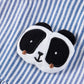 Children's Striped Panda Applique Casual Dress - Farnelli