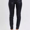 Judy Blue Plus Size HW Faux Leather Skinny Pants - Black