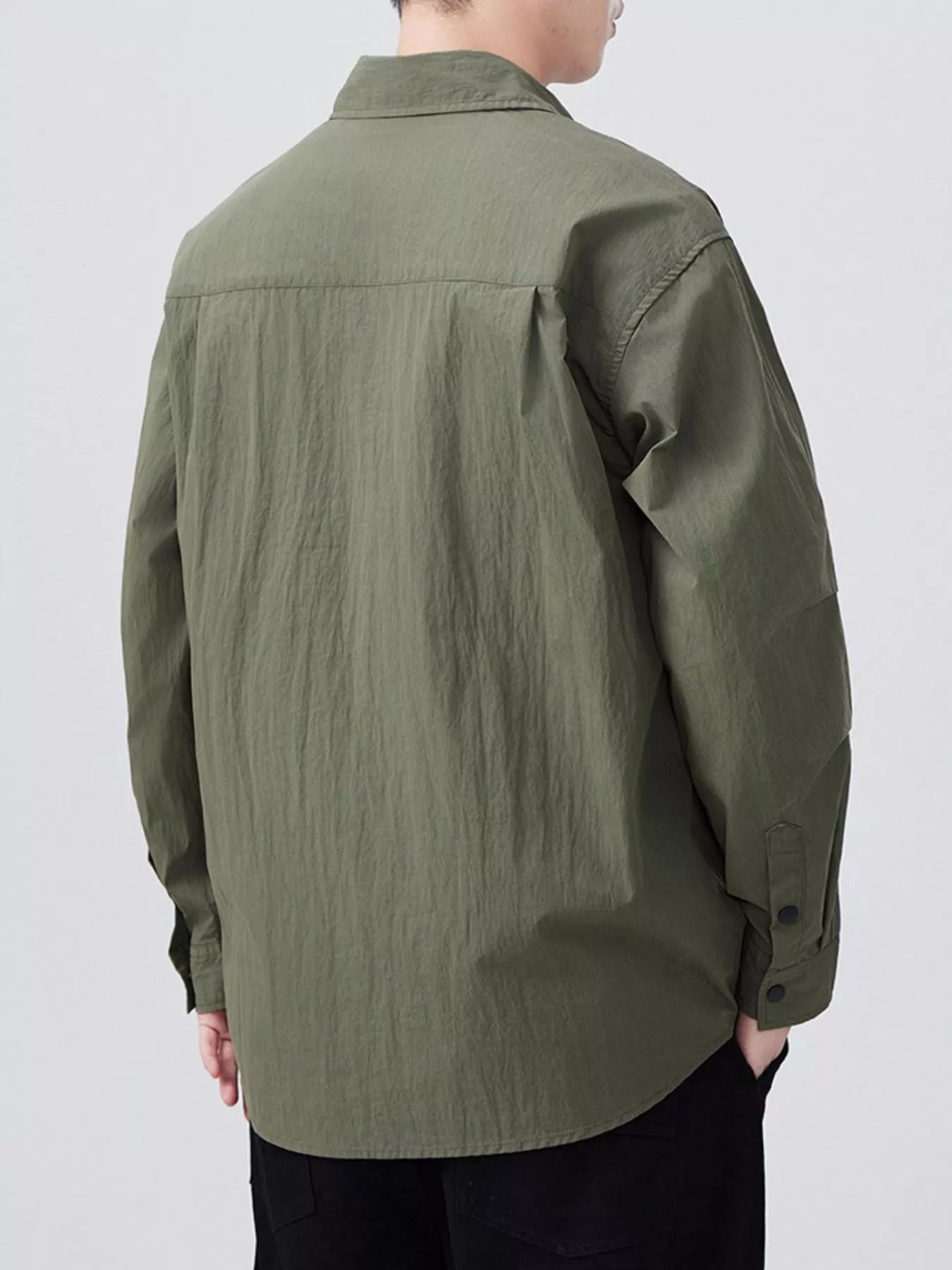 Men's Plus Size Button Up Long Sleeve Shirt - Farnelli