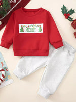 Children's Christmas Tree Sweatshirt & Pants Set - Farnelli