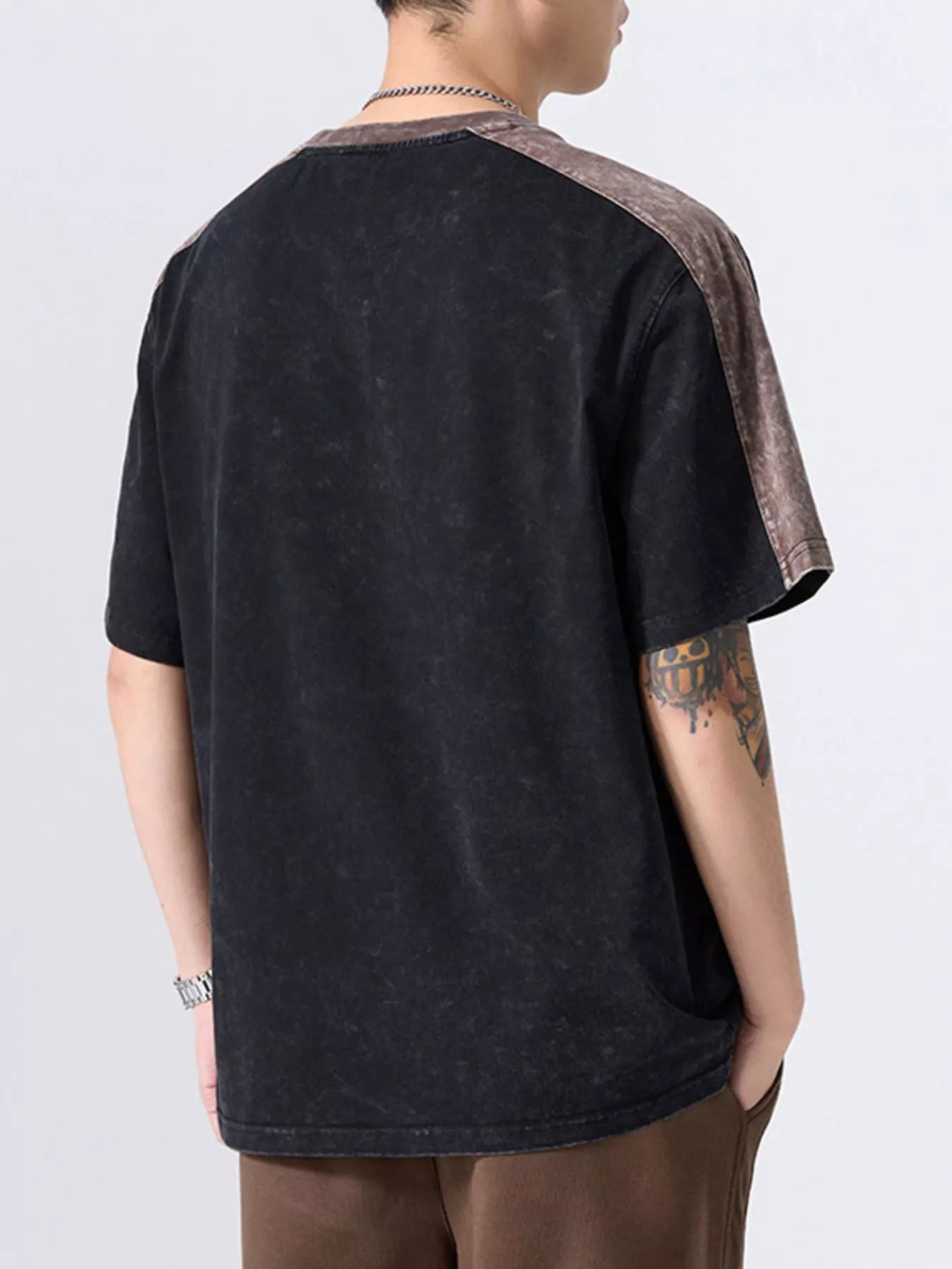 Men's Plus Size Round Neck Short Sleeve T-Shirt - Farnelli