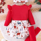 Children's My First Christmas Ruffle Sleeve Set - Farnelli