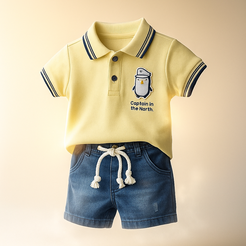 Penguin Polo Casual Short Set-1