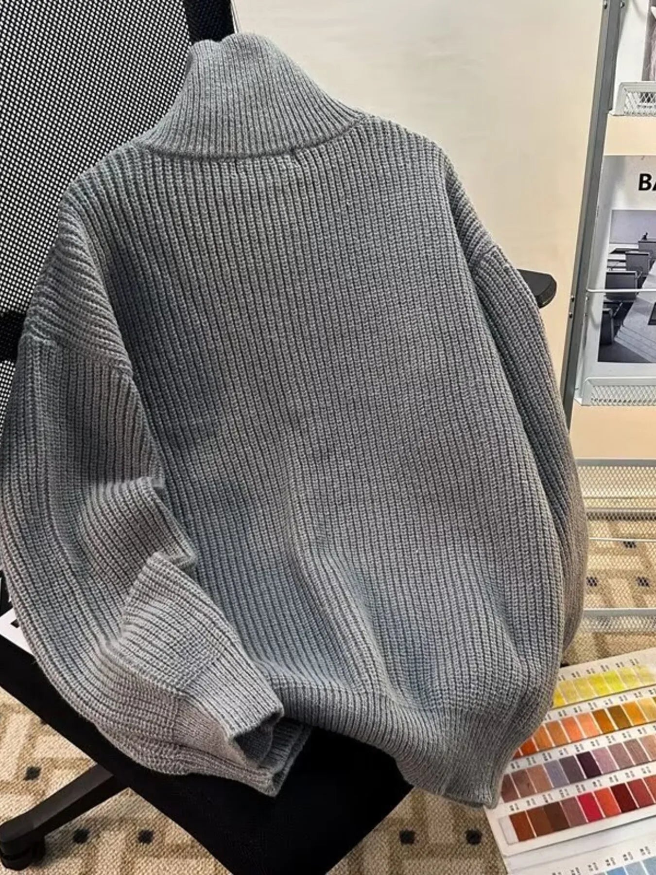 Men's Half-Zip Long Sleeve Sweater - Farnelli