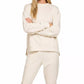 Zenana Scuba Mock Neck Sweatshirt and Joggers Set - Farnelli