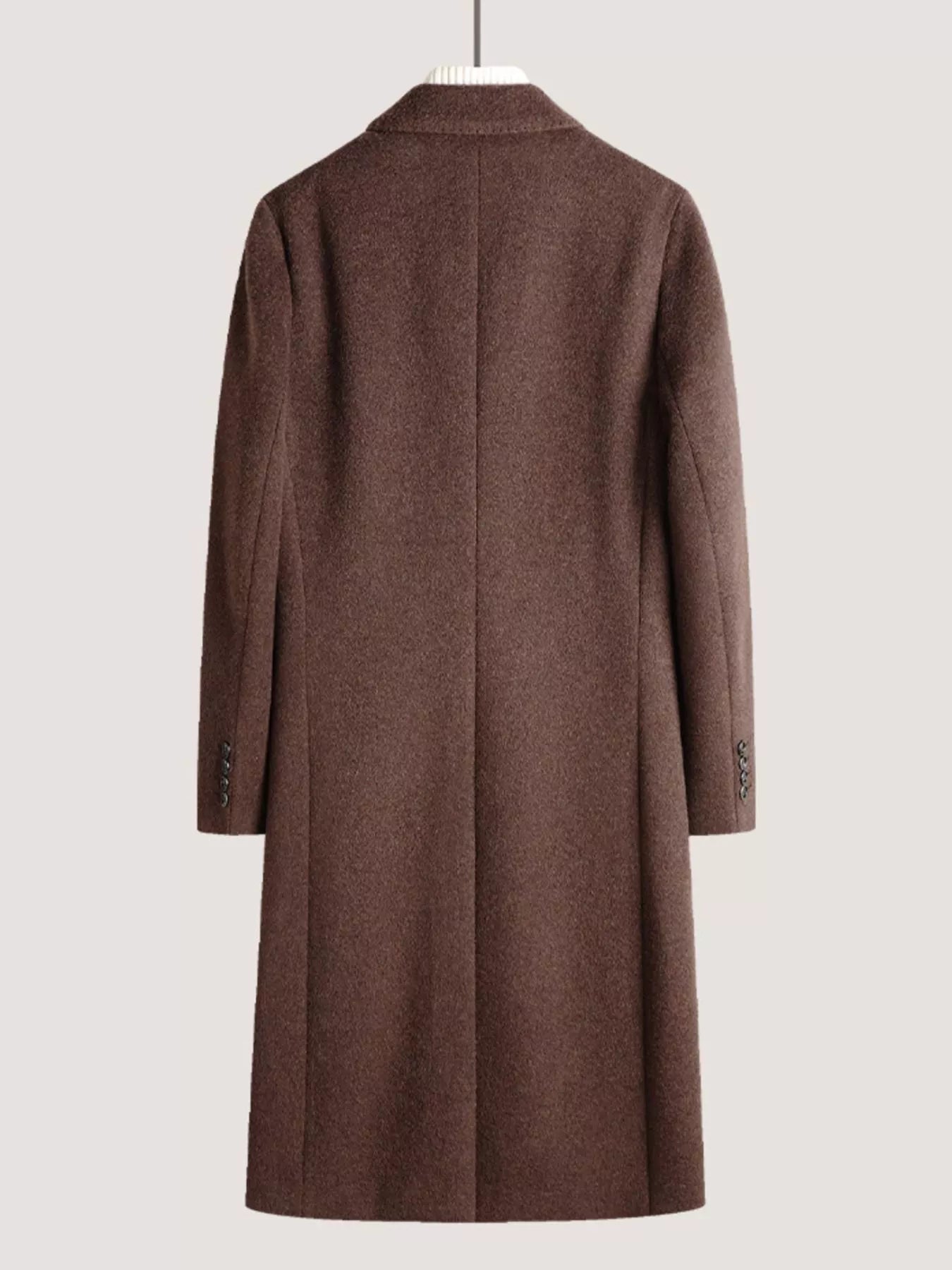 Men's Wool Blend Double-Breasted Overcoat - Farnelli