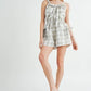 MABLE Plaid Sleeveless Button Down Romper - Farnelli