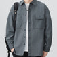 Men's Plus Size Button Up Long Sleeve Shirt - Farnelli