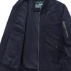 Men's Plus Size Casual Lightweight Bomber Jacket - Navy