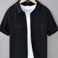 Men's Plus Size Button Up Short Sleeve Shirt - Farnelli
