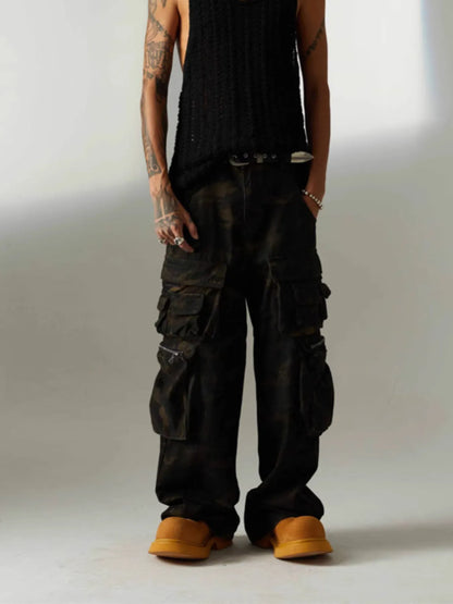 Men's Camouflage Cargo Jeans - Farnelli