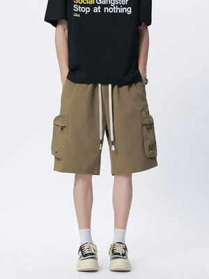 Men's Plus Size Drawstring Cargo Shorts - Farnelli