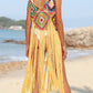 Fringe Spaghetti Strap Cover-Up - Farnelli
