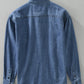 Men's Plus Size Button Up Long Sleeve Denim Shirt - Farnelli