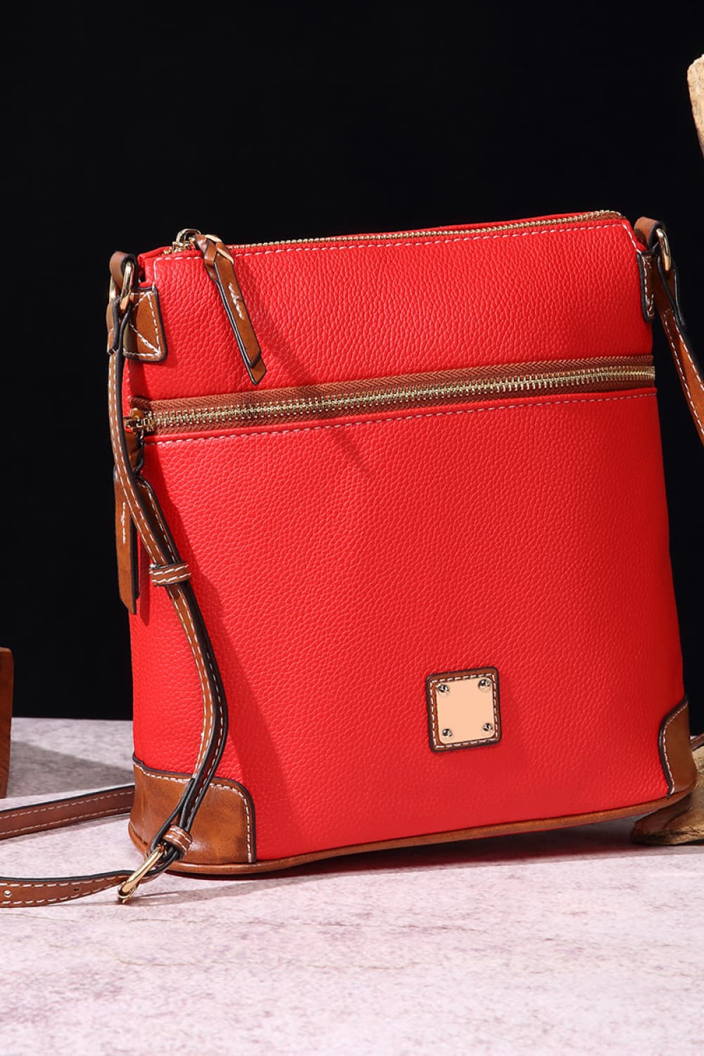 PU Leather Crossbody Bag - Farnelli