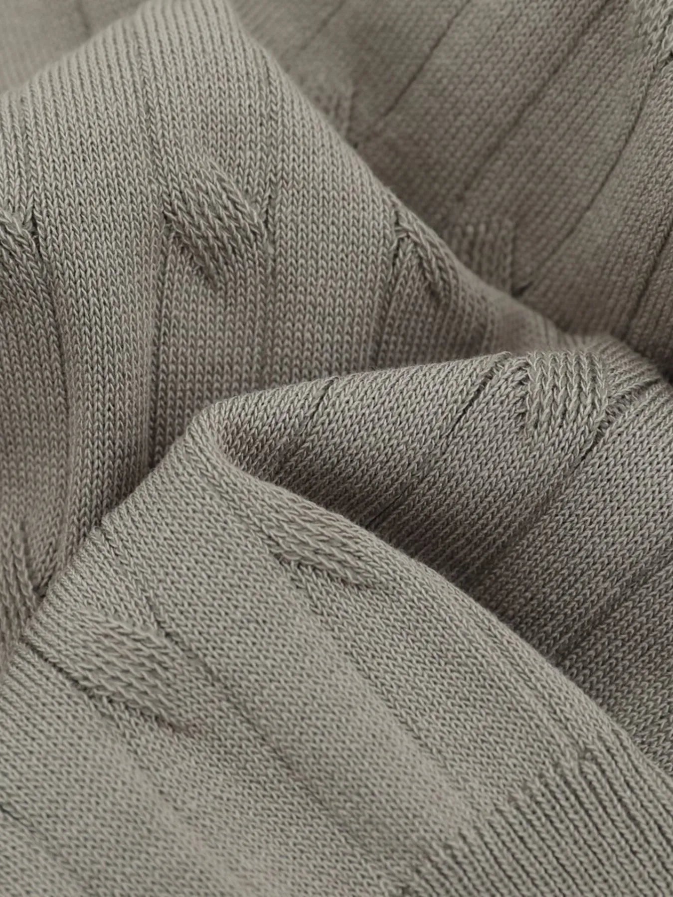 Men's Casual Knit Button Henley T-Shirt with Textured Pattern - Farnelli