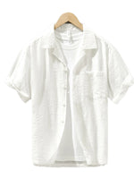 Men's Plus Size Button Up Short Sleeve Shirt - Farnelli