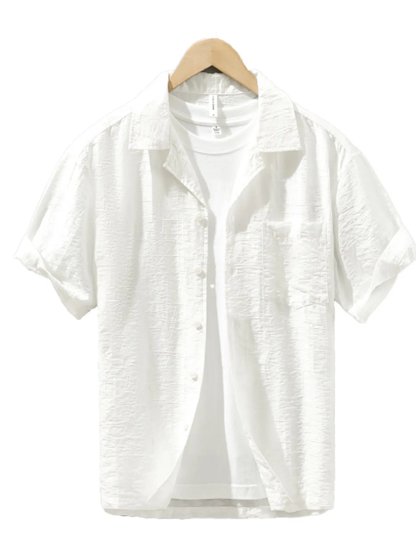 Men's Plus Size Button Up Short Sleeve Shirt - Farnelli