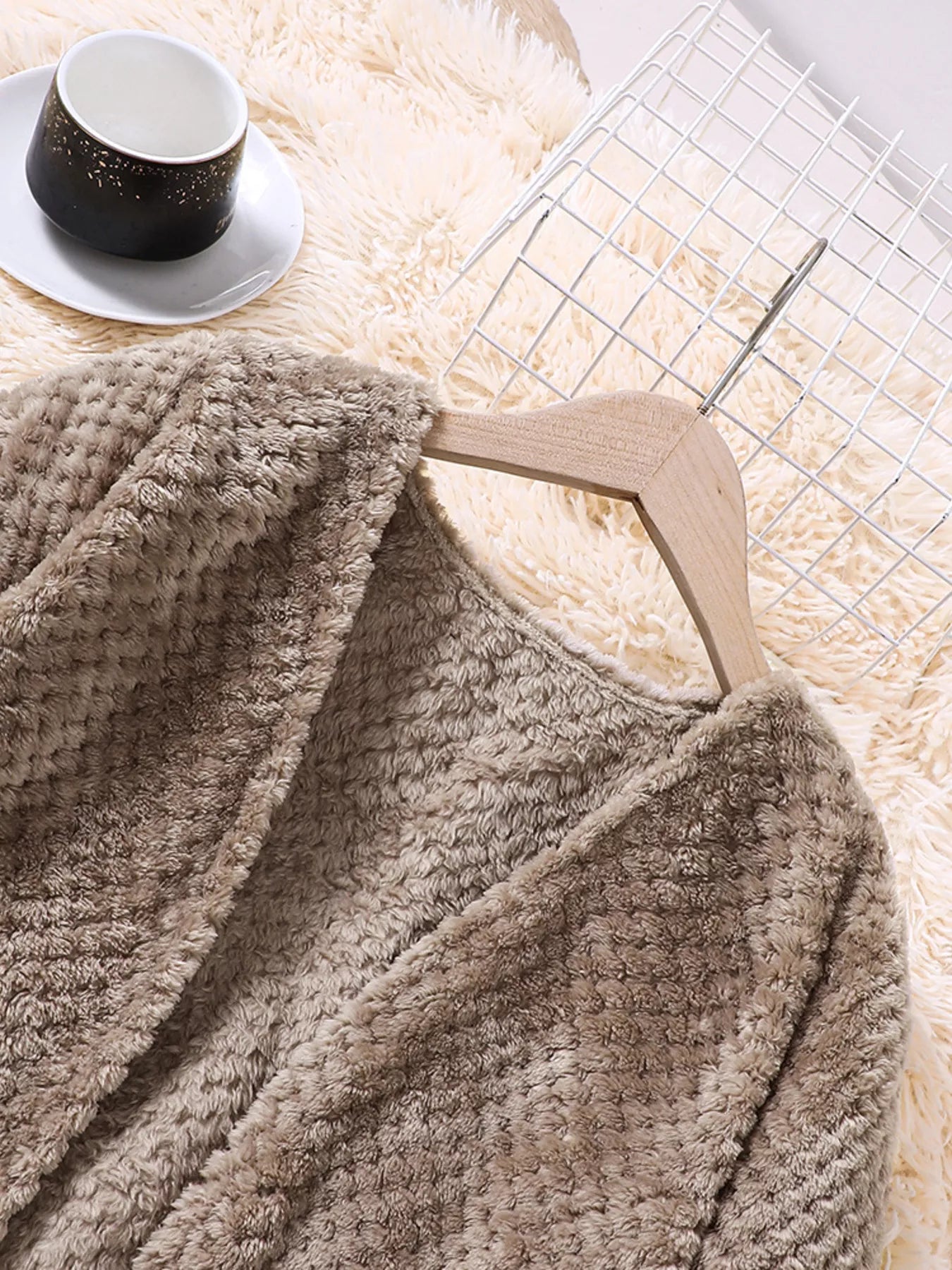 Children's Textured Sweater Dress and Open Front Cardigan Set - Farnelli