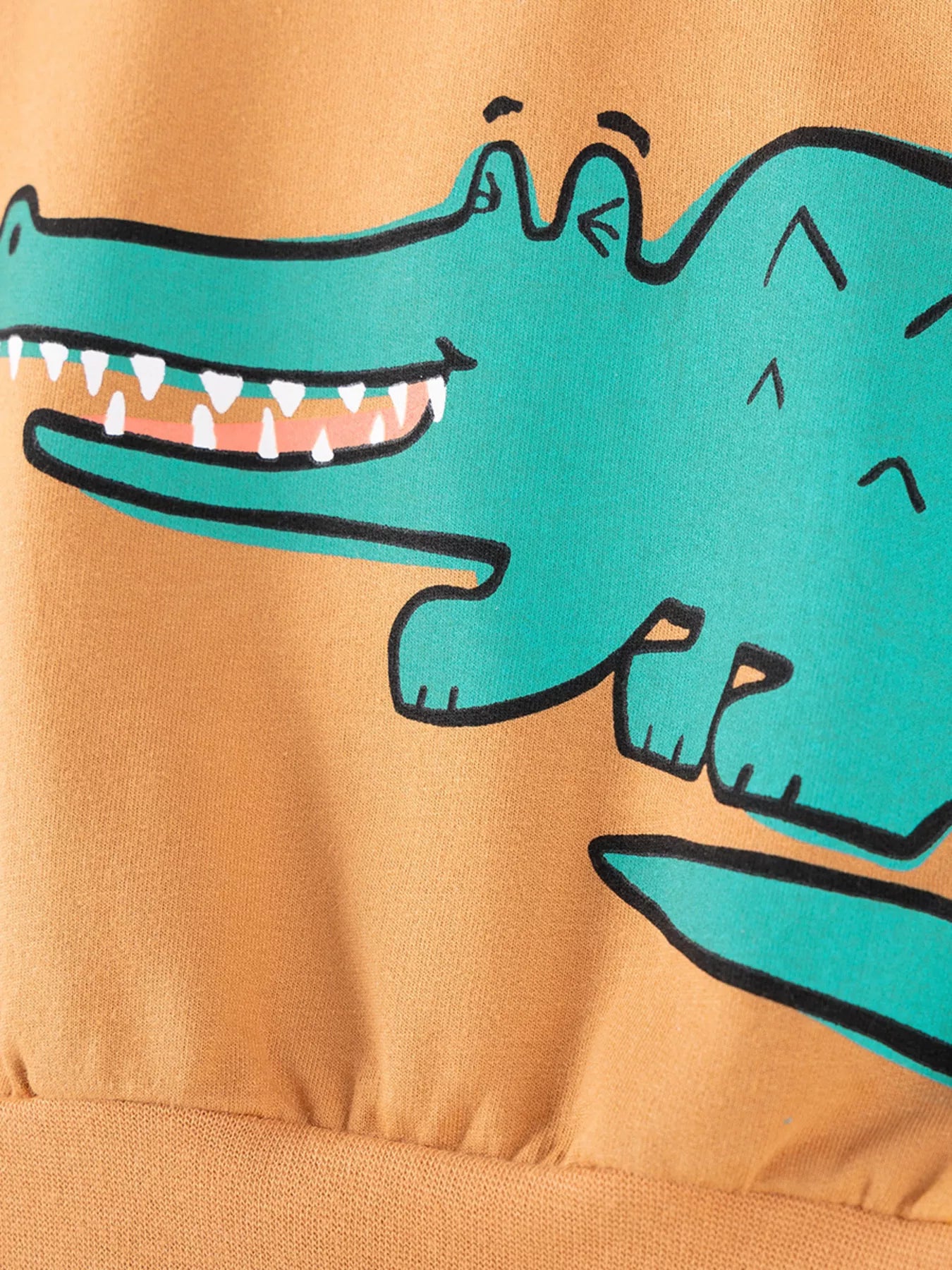 Children's Animal Round Neck Sweatshirt and Pants Set - Farnelli