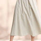 ADORA Drawstring Waist Crinkle Maxi Skirt - Farnelli