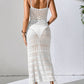 Openwork Scoop Neck Cover-Up Dress - Farnelli