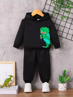 Children's Dinosaur Graphic Hoodie & Pants Set - Farnelli