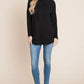BOMBOM Contrast Drawstring Drop Shoulder Knit Hoodie - Farnelli