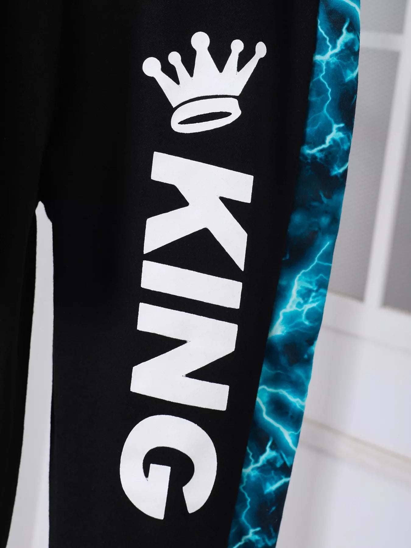 Children's King Letter Lightning Hoodie & Pants Set - Farnelli