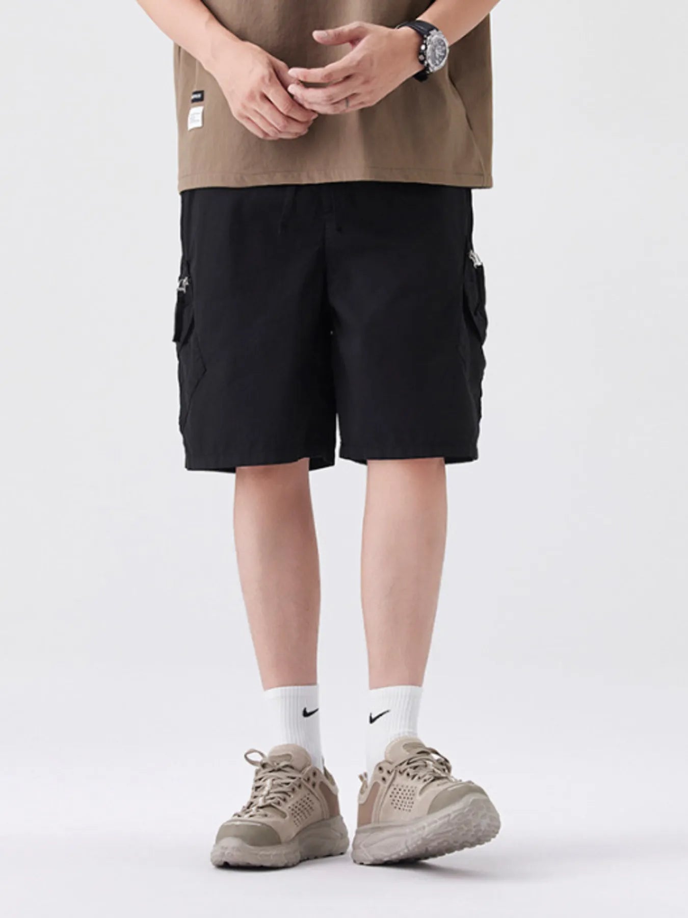 Men's Full Size Wide Leg Cargo Shorts Plus Size - Farnelli