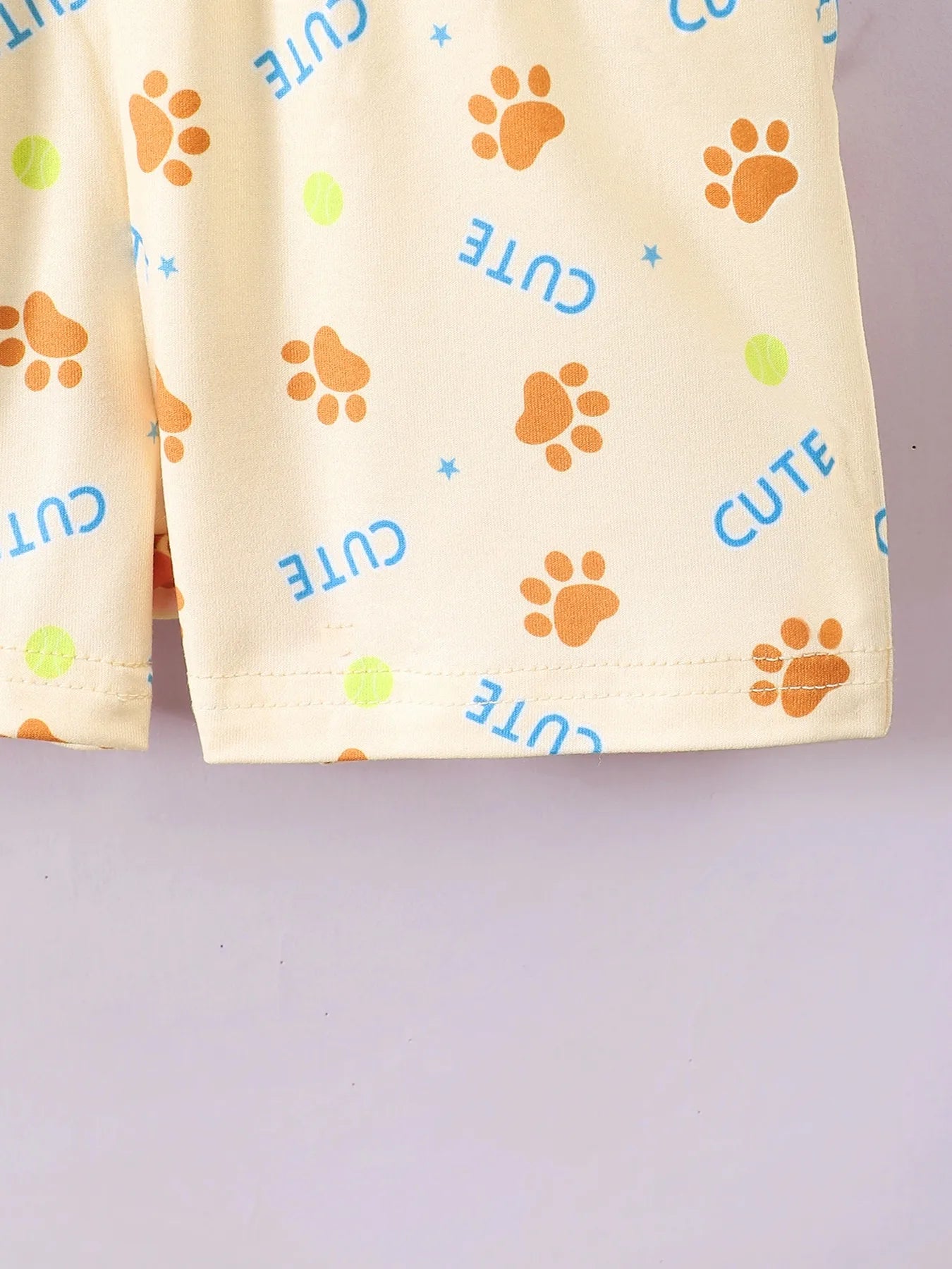 Children's Dog Short Sleeve Hoodie and Shorts Set - Farnelli