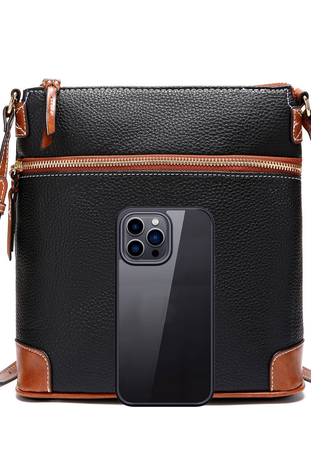 PU Leather Crossbody Bag - Farnelli