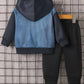 Children's Button Up Hooded Jacket & Pants Set - Farnelli