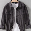 Men's Button Up Long Sleeve Shirt - Grey