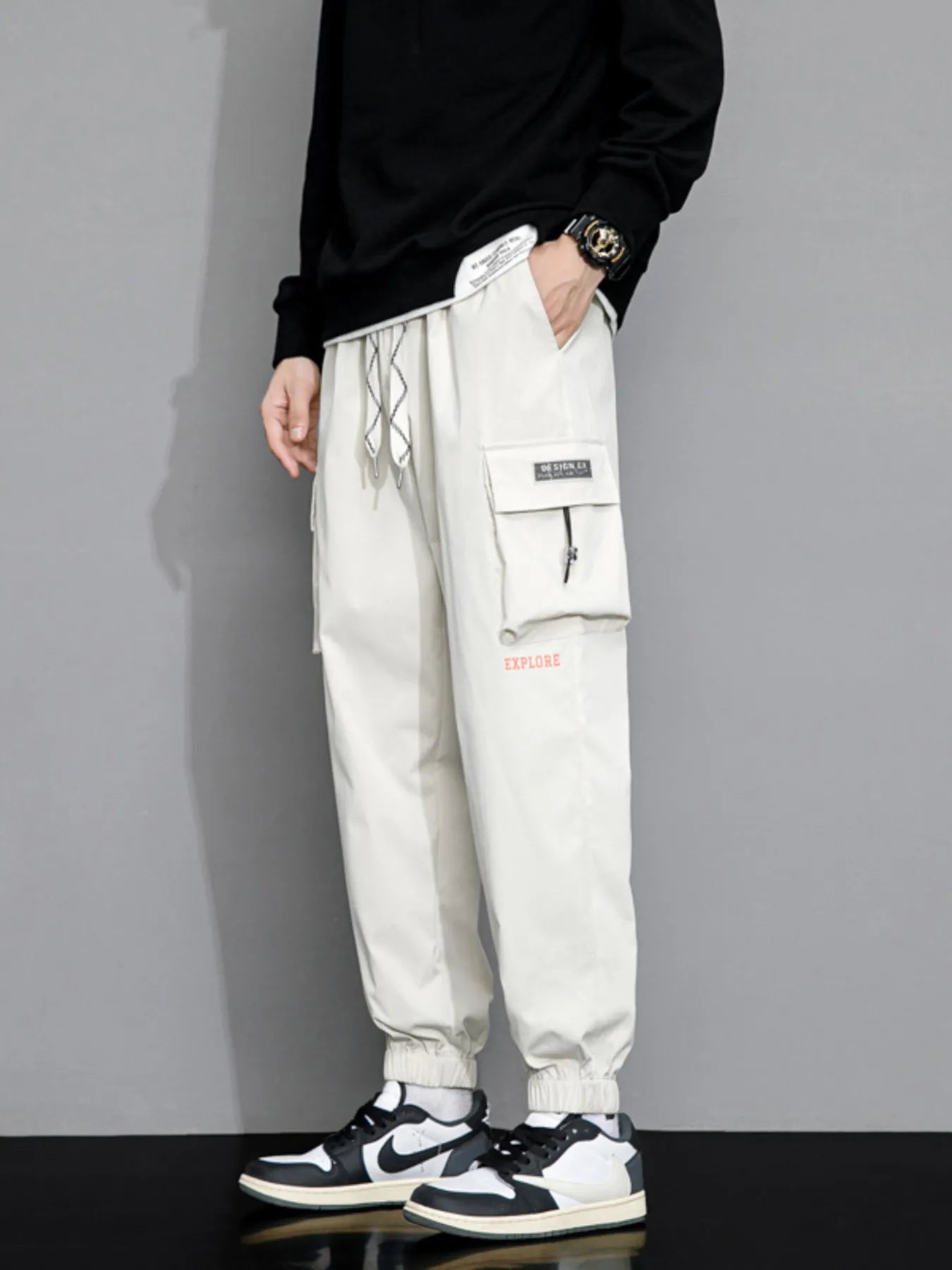 Men's Plus Size Loose Fit Joggers - Farnelli