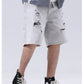 Men's Distressed Loose Fit Denim Shorts - Farnelli