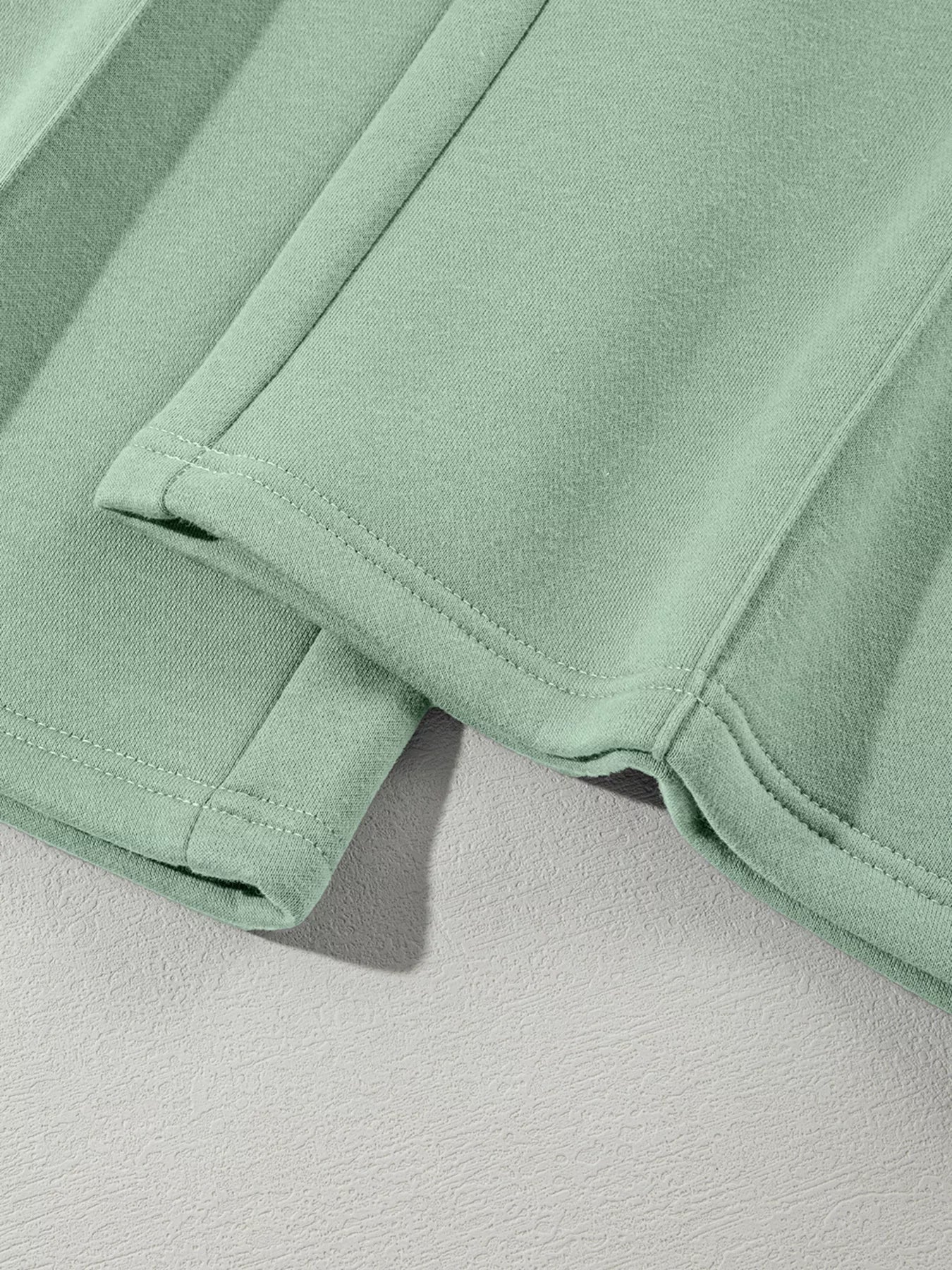 Drop Shoulder Zip Up Jacket and Drawstring Pants Active 2pcs Set - Farnelli