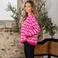 Sew In Love Full Size Wave Stripe Contrast Long Sleeve Sweater - Farnelli